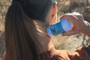 CBD for Arthritis: Woman using Verdes salve for neck pain and arthritis 